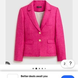 Jcrew English Wool Shrunken-Fit Blazer Jacket BU028